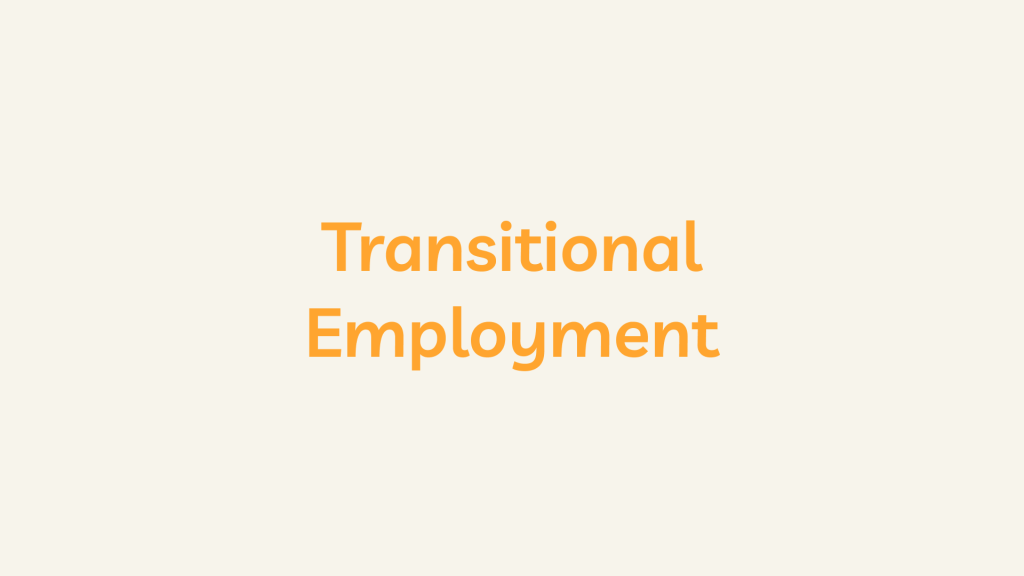 Transitional Employment