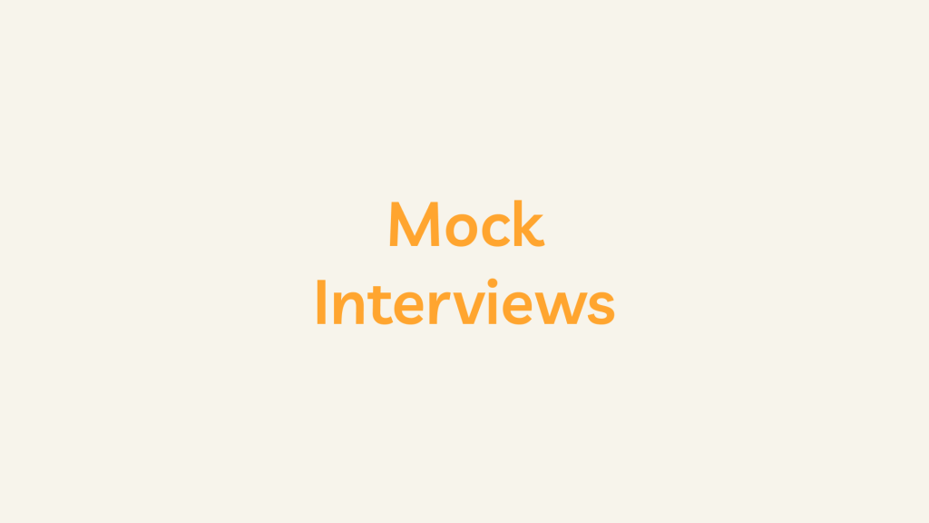 Mock Interviews