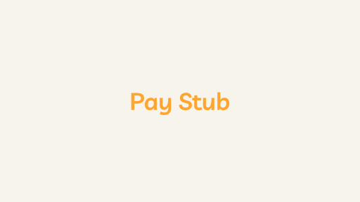 Pay Stub