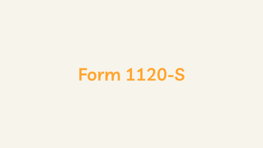 Form 1120-S